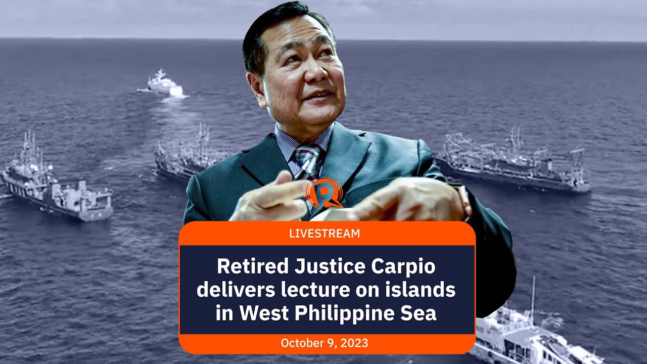 WATCH: Retired Justice Carpio delivers lecture on islands in West Philippine Sea