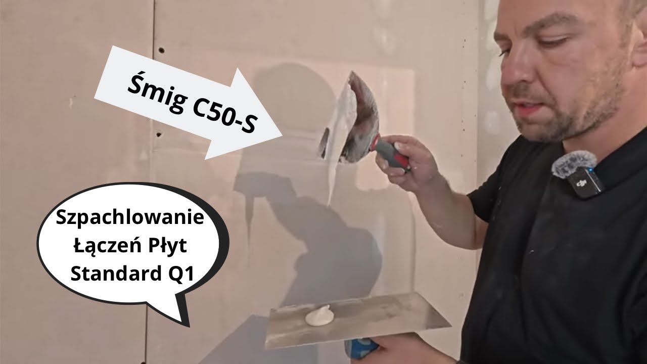 Szpachlowanie łączeń płyt nową masą ŚMIG C50-S Remont Mieszkania #18 Remont4you