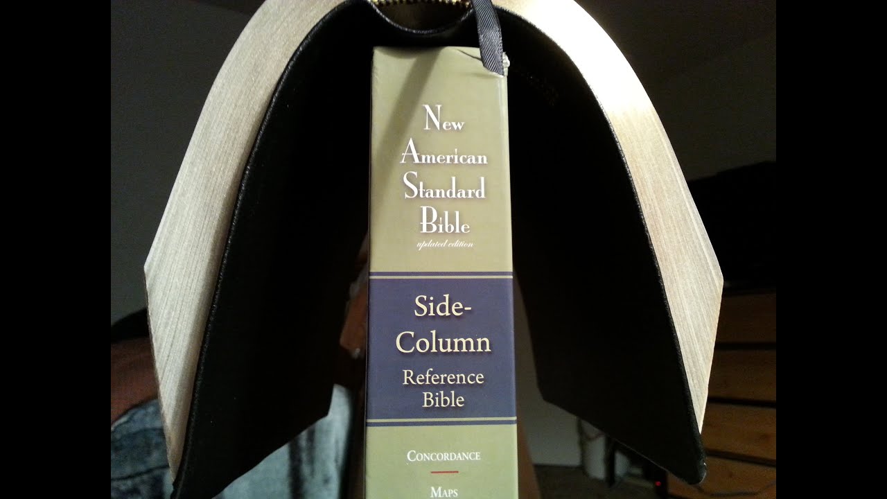 Lockman Foundation NASB Side Column Reference edition in genuine leather