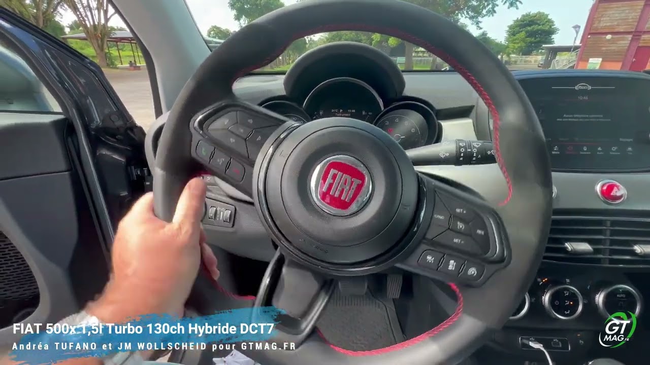 Essai FIAT 500x 1,5l 130ch Hybride DCT7 GTmag.fr 2024