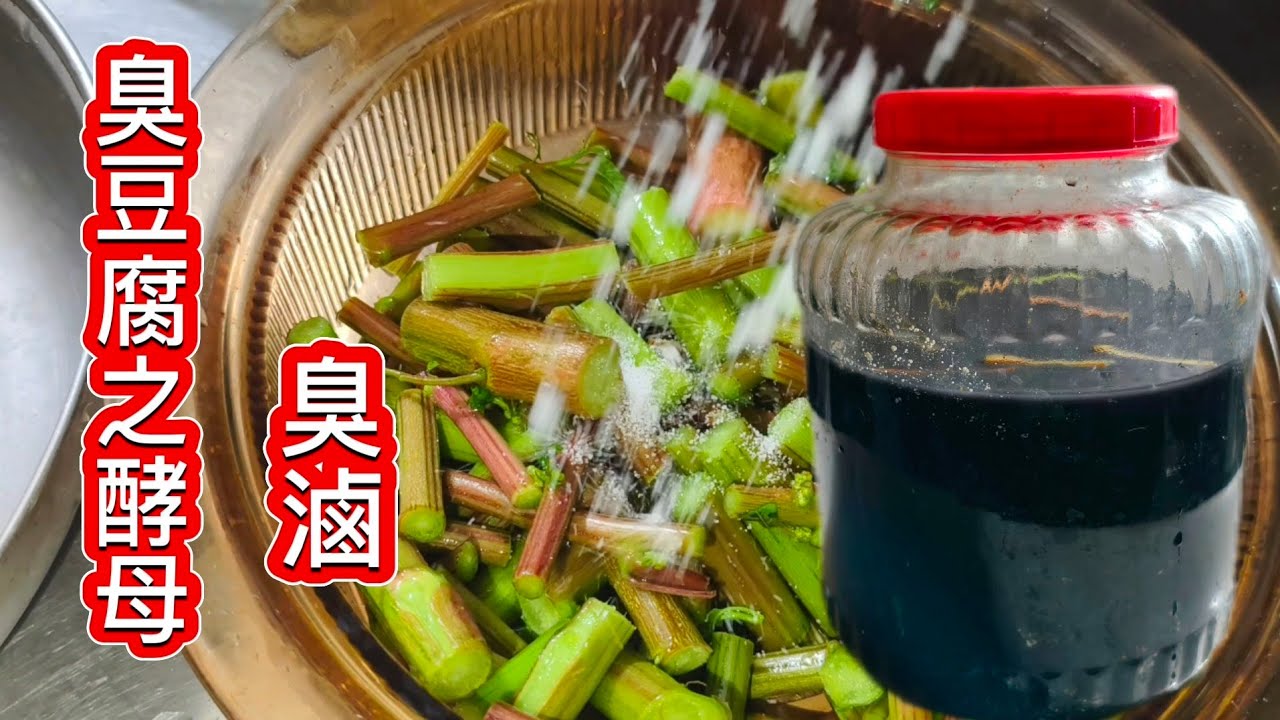 臭豆腐之臭滷 太臭 太簡單⁉️三要素/莧菜梗 /草木灰/小蘇打 