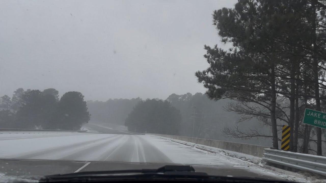 East Coast Cyclone | ICY Bridges And HEAVY SNOW | South Carolina | 1-31-25