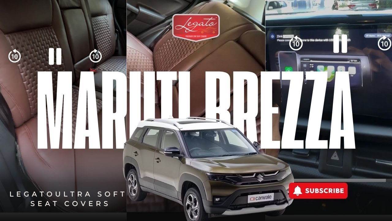 Maruti Brezza Reimagined: Legato Premium Leatherette Seat Covers Installed #legatoseatcovers