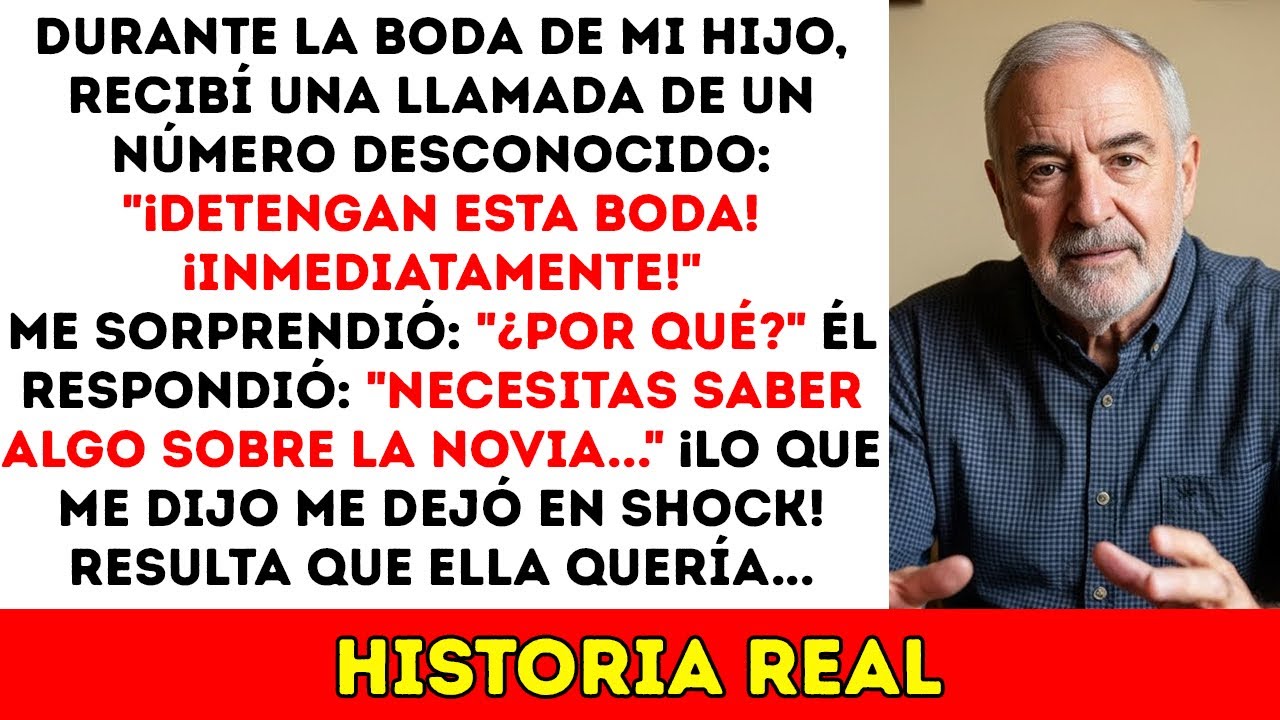En La Boda De Mi Hijo, Recibí Una Llamada De Un Desconocido: “¡Detén Esta Boda! ¡Inmediatamente!”