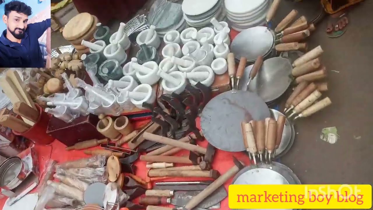यह मार्केट सिर्फ सन्डे को लगती है | Cheapest kichen bartan market | fatehpuri chandni chowk