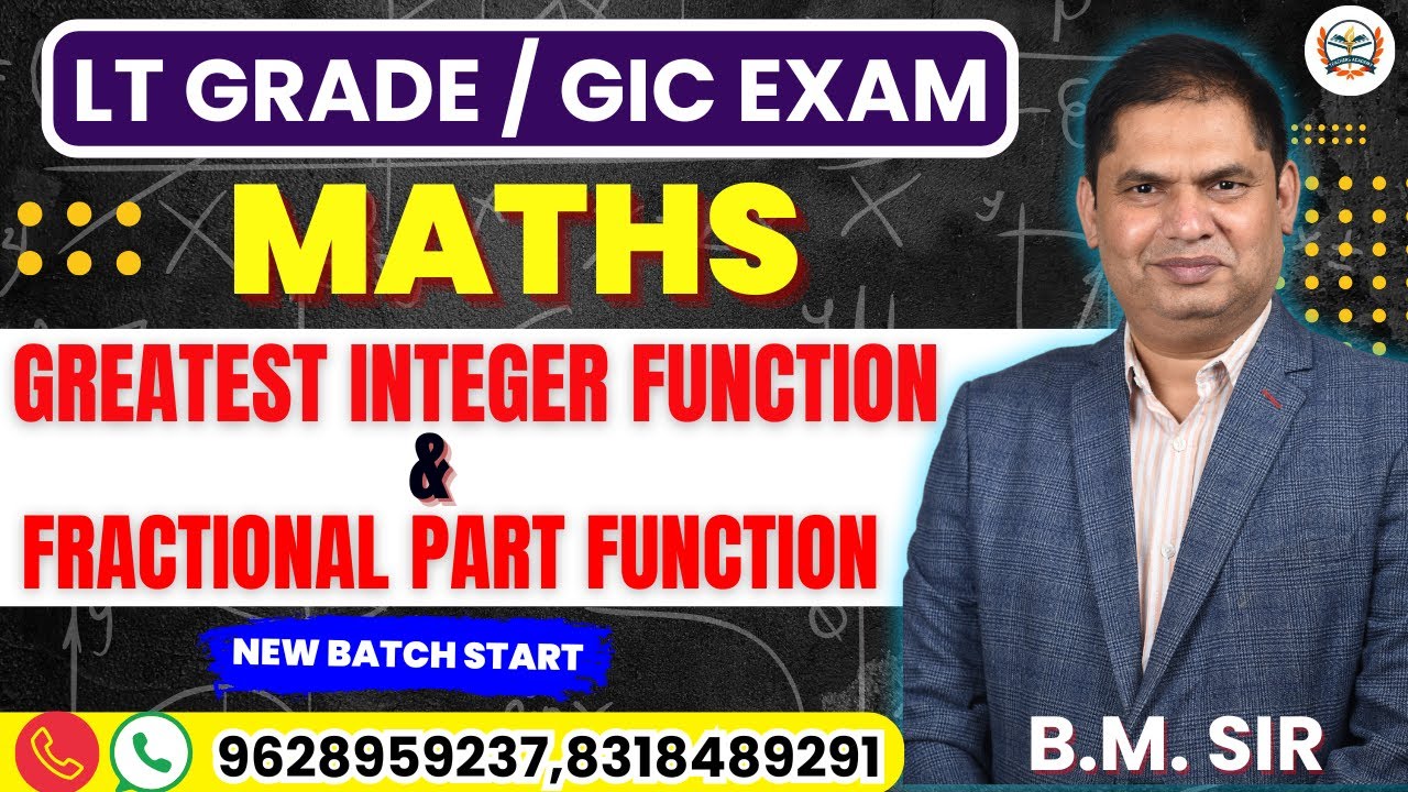 lt grade new vacancy 2025| lt grade gic maths preparation |LT Grade Maths Greatest integer function