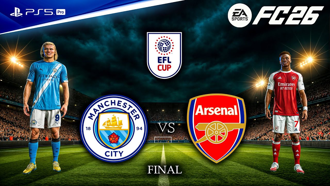 FC 26 - Man City vs. Arsenal - EFL Cup Final 25/26 Full Match | PS5&trade; Pro [4K60]