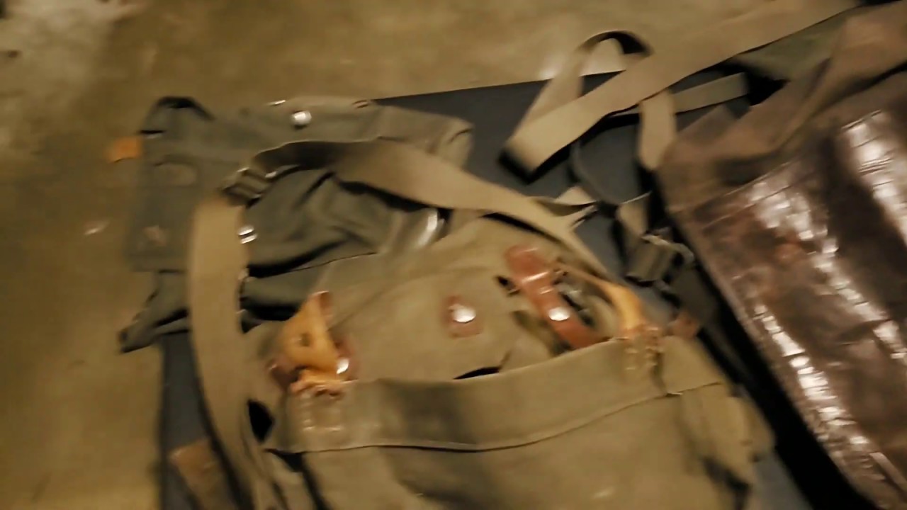 Vintage Military Surplus shoulder bags.  Swedish, Italian and Swiss shoulder bags.