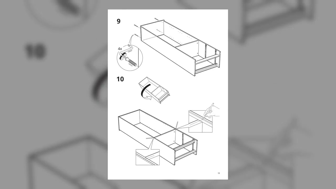 IKEA Brimnes Bookcase Assembly