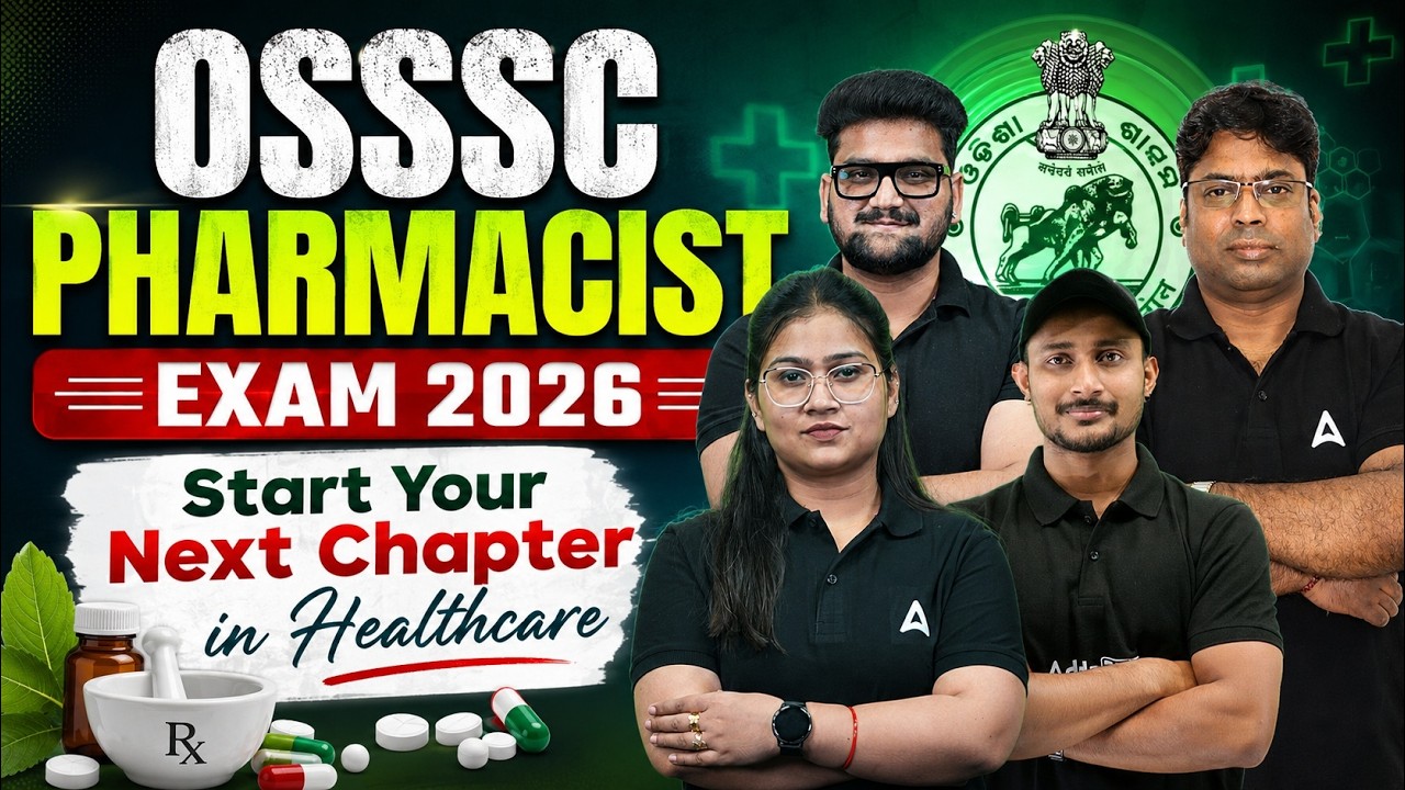 OSSSC Pharmacist Exam Preparation 2026 | OSSSC Pharmacist Complete Strategy | OSSSC Pharmacy Update