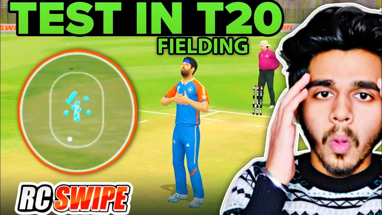 TEST FIELD IN T20 MATCH First Time In History Real Cricket Swipe
