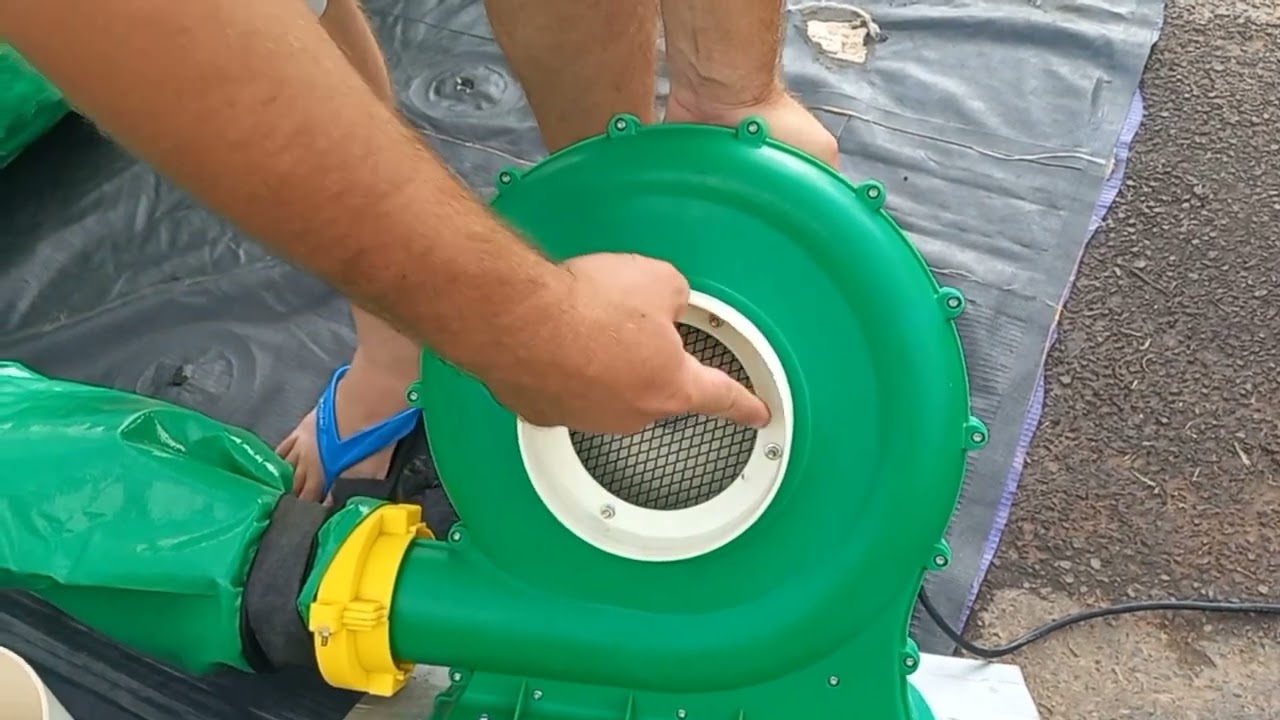 Defletor caseiro para tirar ar do inflável