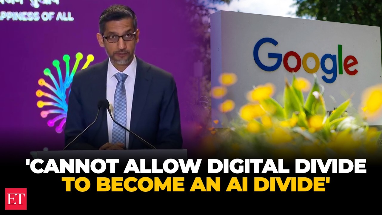 Cannot allow the digital divide to become an AI divide: Sundar Pichai, CEO Google