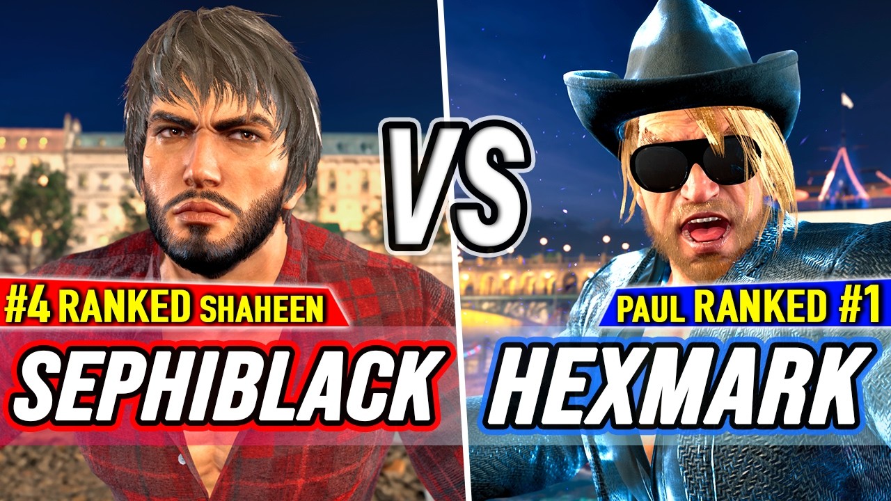 T8 🔥 Sephiblack (#4 Ranked Shaheen) vs Hexmark (#1 Ranked Paul) 🔥 Tekken 8 High Level Gameplay