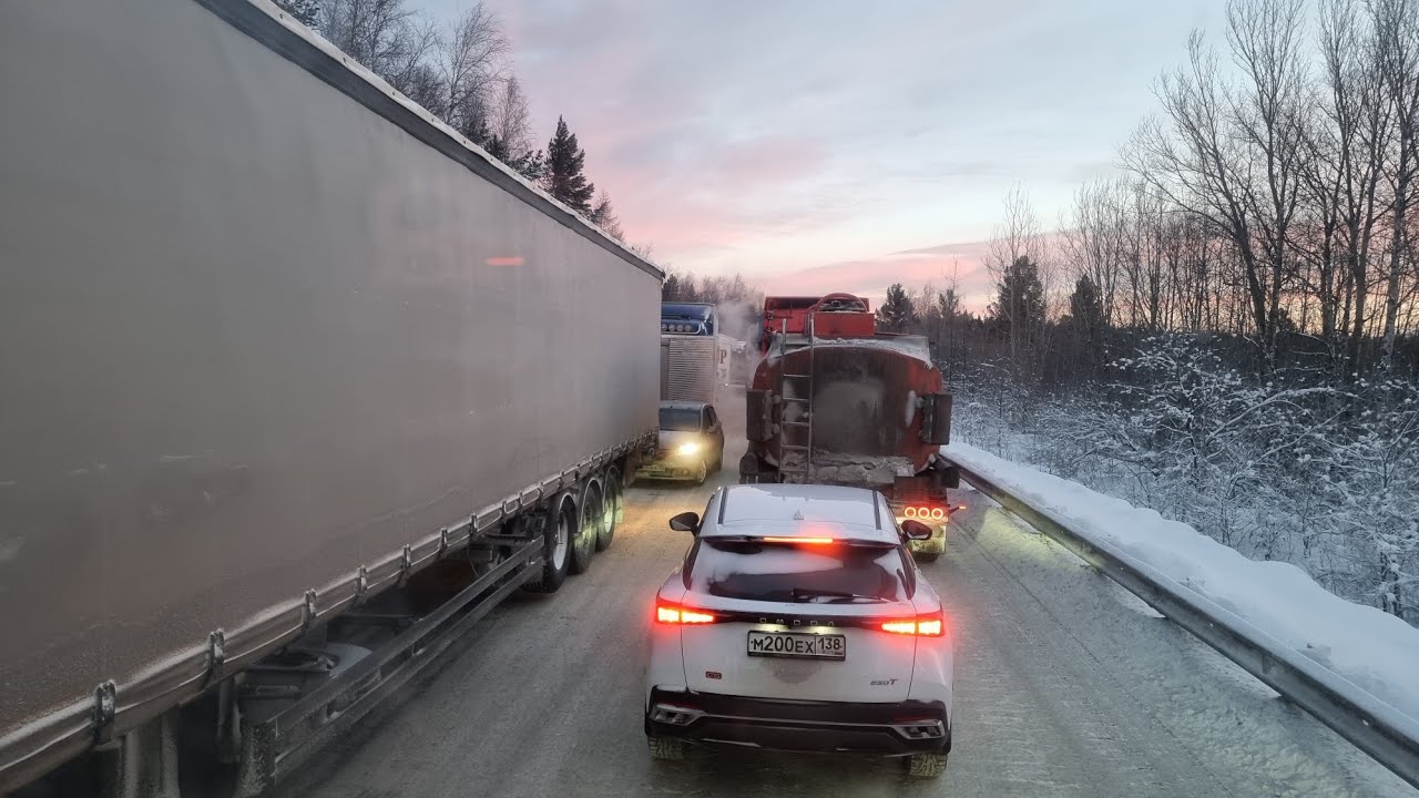 СУПЕР ЗАСАДА НА БАЙКАЛЕ. КУЛТУКСКИЙ ТРАКТ СТОИТ. БУКСУЕМ ,ШЛИФУЕМ.VOLVO FH 540 POV.