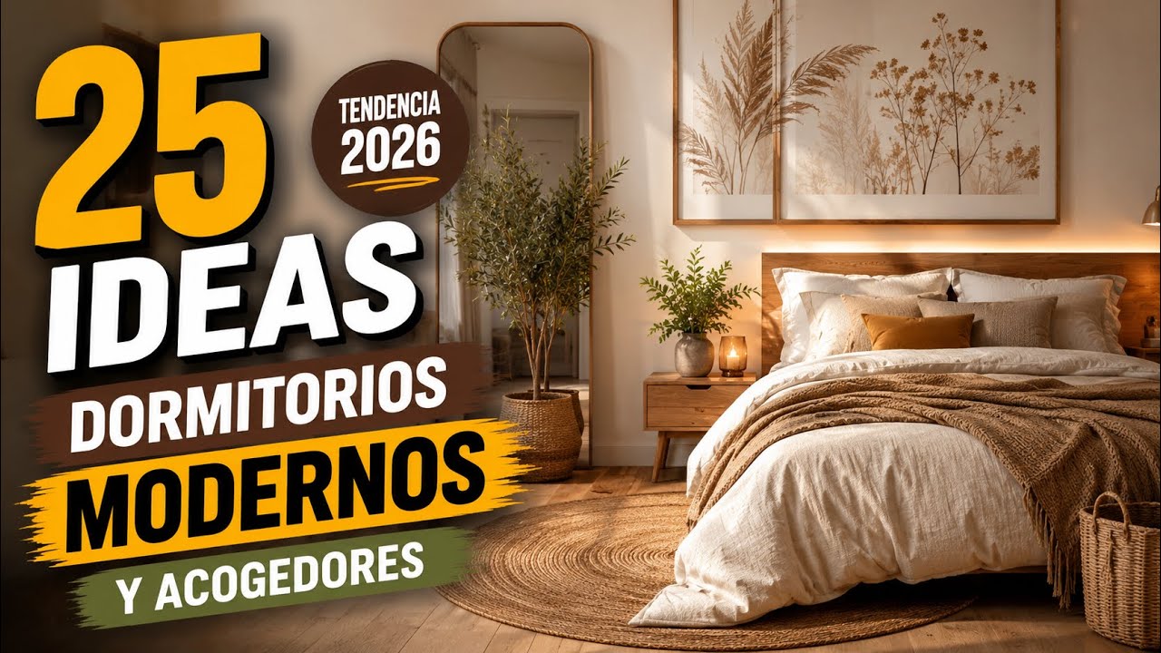 25 Ideas de Dormitorios Modernos y Acogedores ✨ Tendencias 2026 para Inspirar tu Hogar