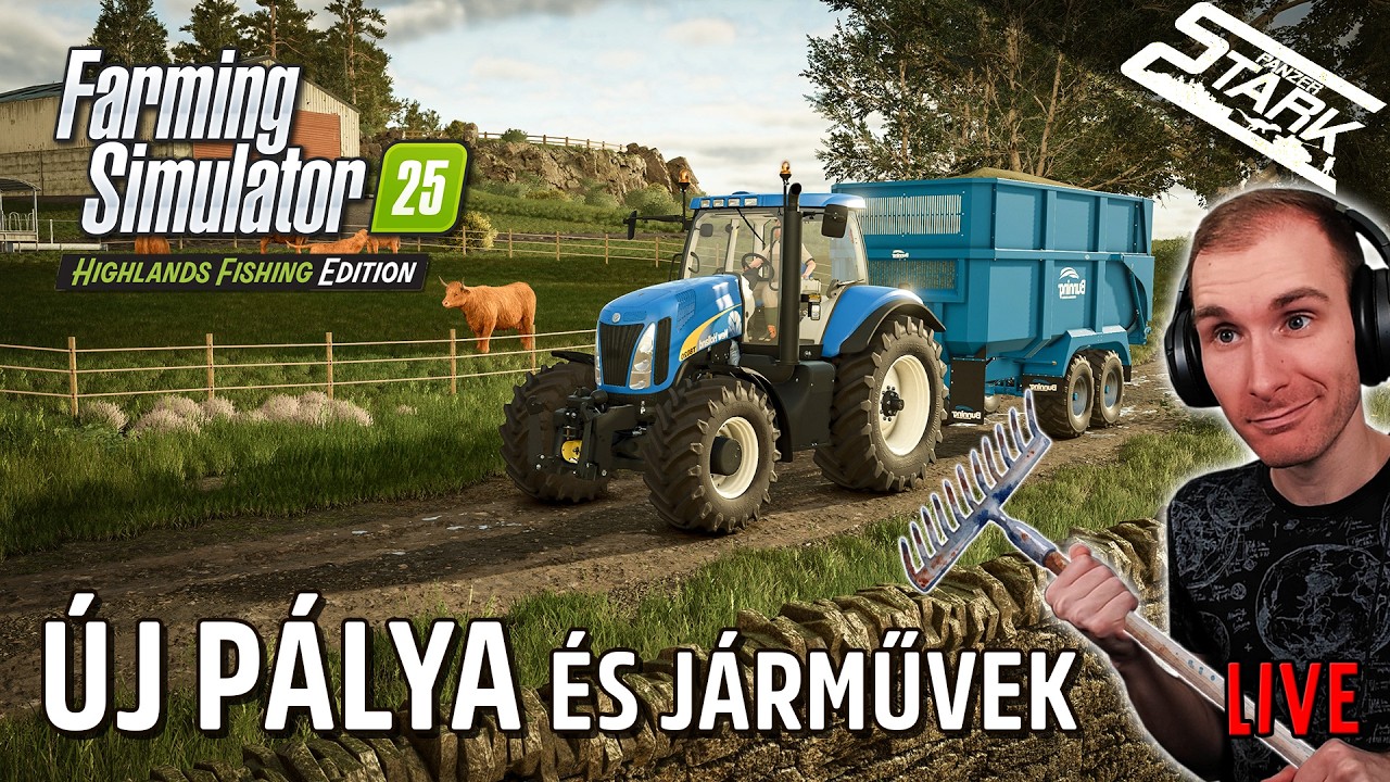 Highlands Fishing Dlc, Egy Új Kaland! - Farming Simulator 25 #31 - Stark LIVE