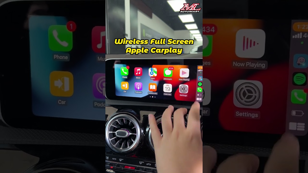 Mercedes A Class W177 Full Screen Apple Carplay