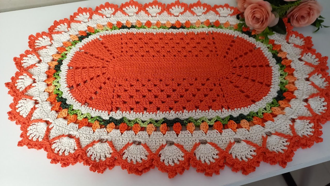 TAPETE  COM TULIPAS 🌷 TAPETE GRACIELI(Passo a Passo)