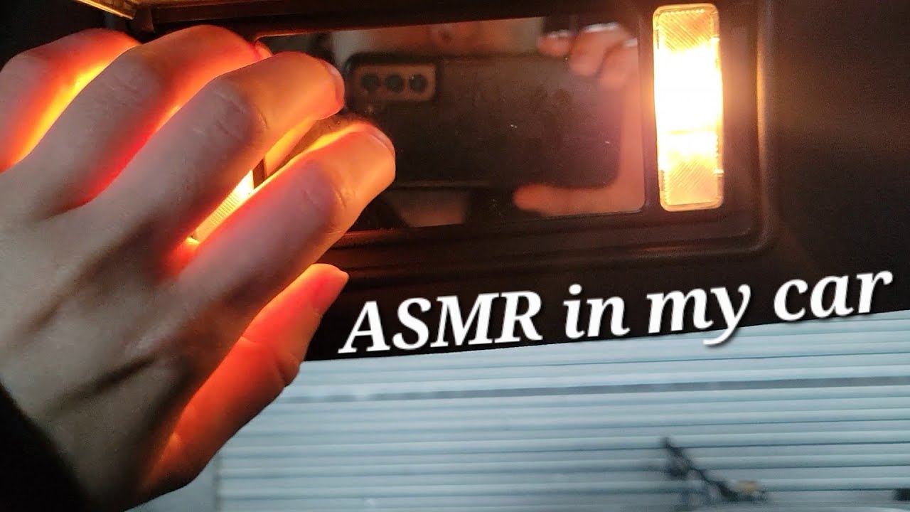 Lofi car ASMR | Tapping & Scratching | some whispers 
