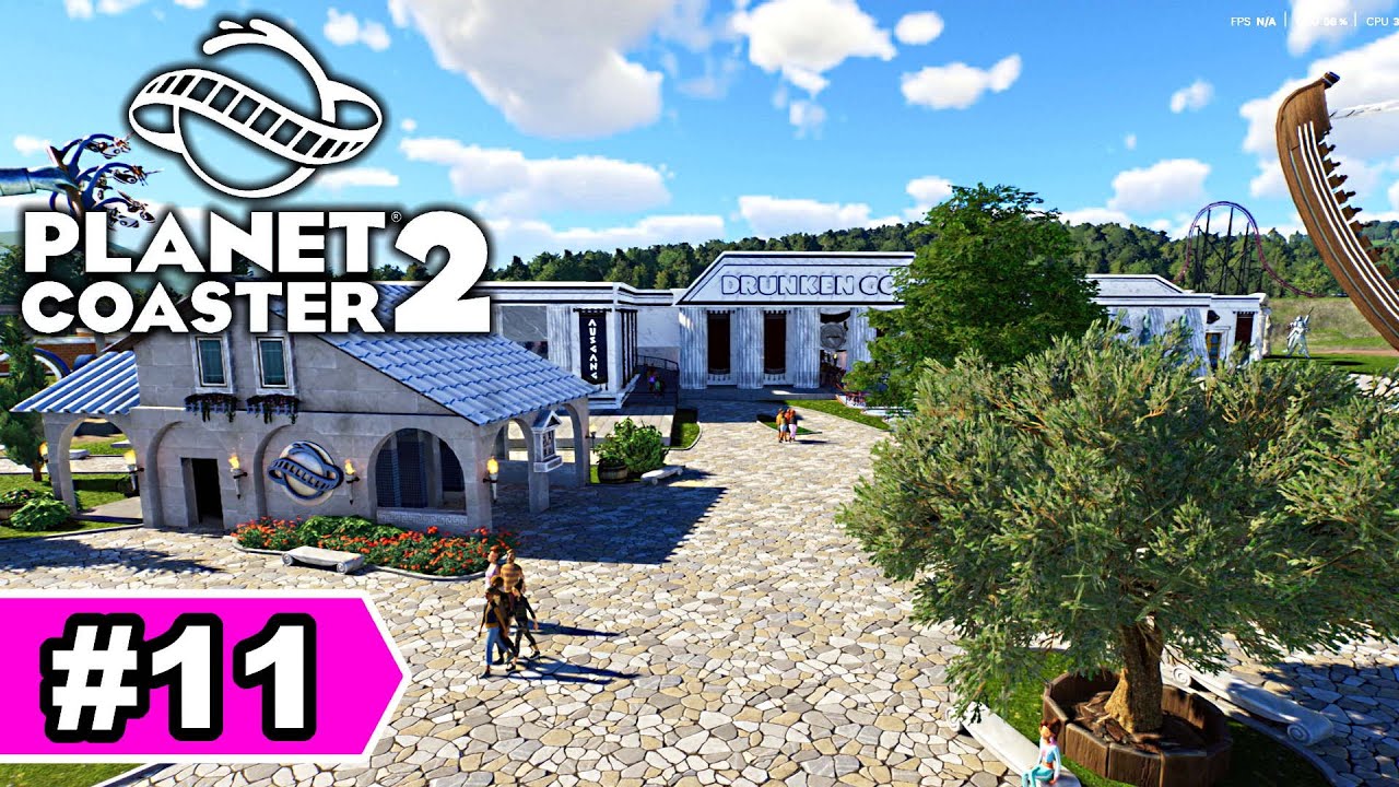 Ein griechischer Platz + Schiffsschaukel | Planet Coaster 2 Let's Play #11