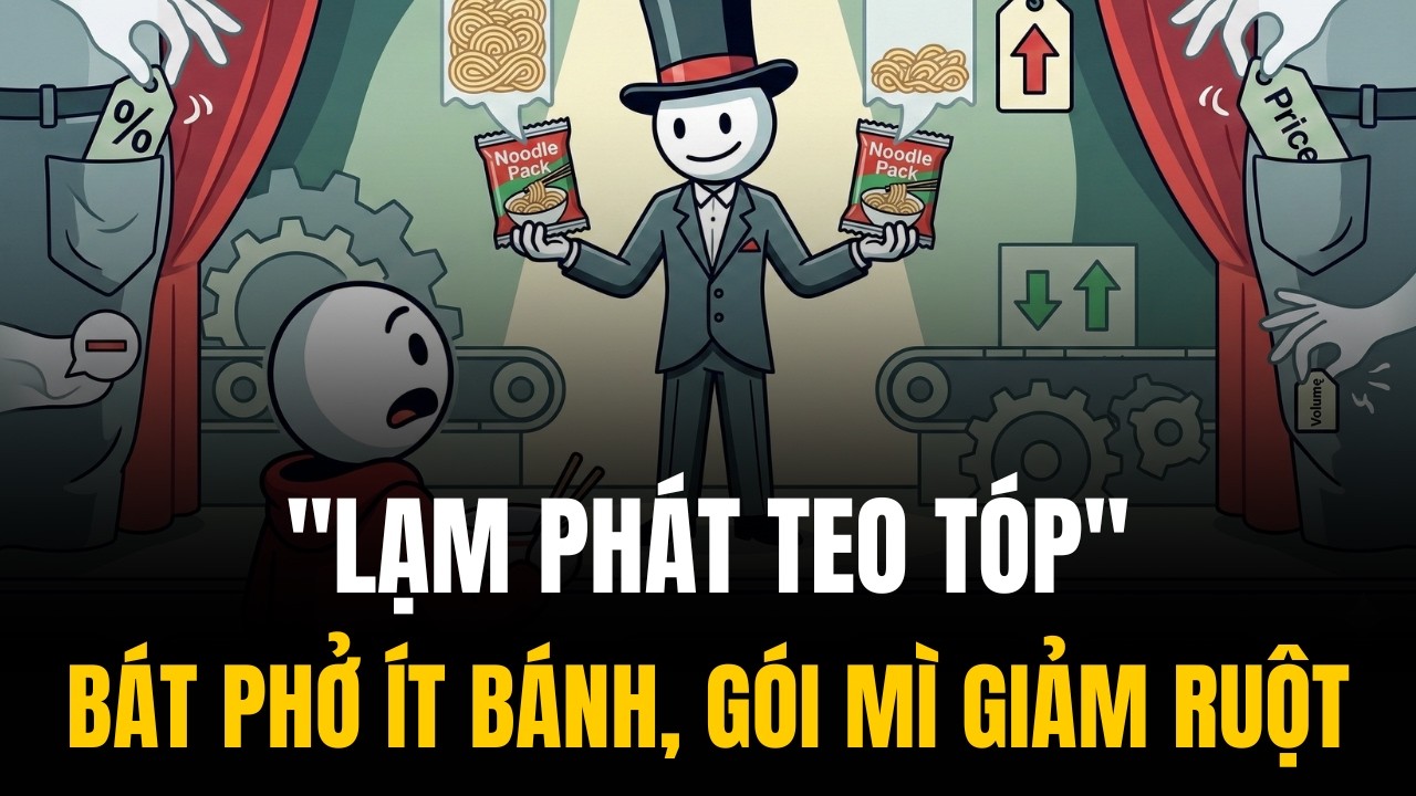 LẠM PHÁT Thu Nhỏ | Gói Mì Giảm Ruột, Giá Vẫn Y Nguyên – Trò Ảo Thuật Móc Túi Hợp Pháp