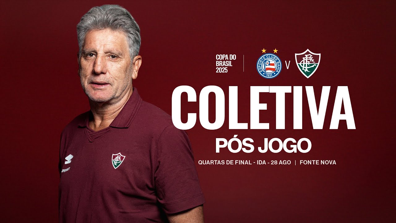 COLETIVA RENATO GAÚCHO | BAHIA X FLUMINENSE | COPA DO BRASIL 2025 | QUARTAS DE FINAL | JOGO DE IDA