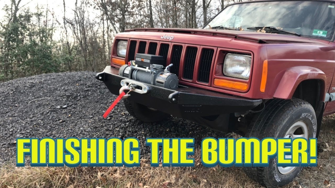 DIY OFFROAD BUMPER BUILD PART 4, Welding and finishing!