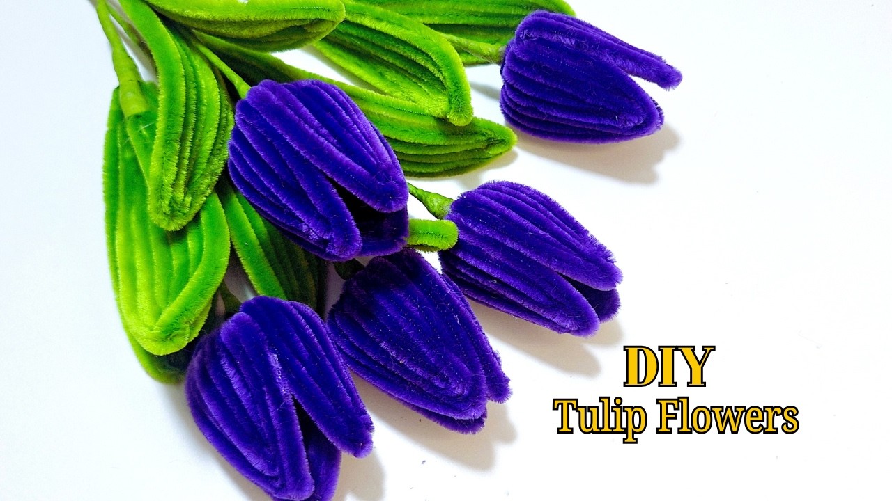 How to Make a Tulip Flower with Pipe Cleaners