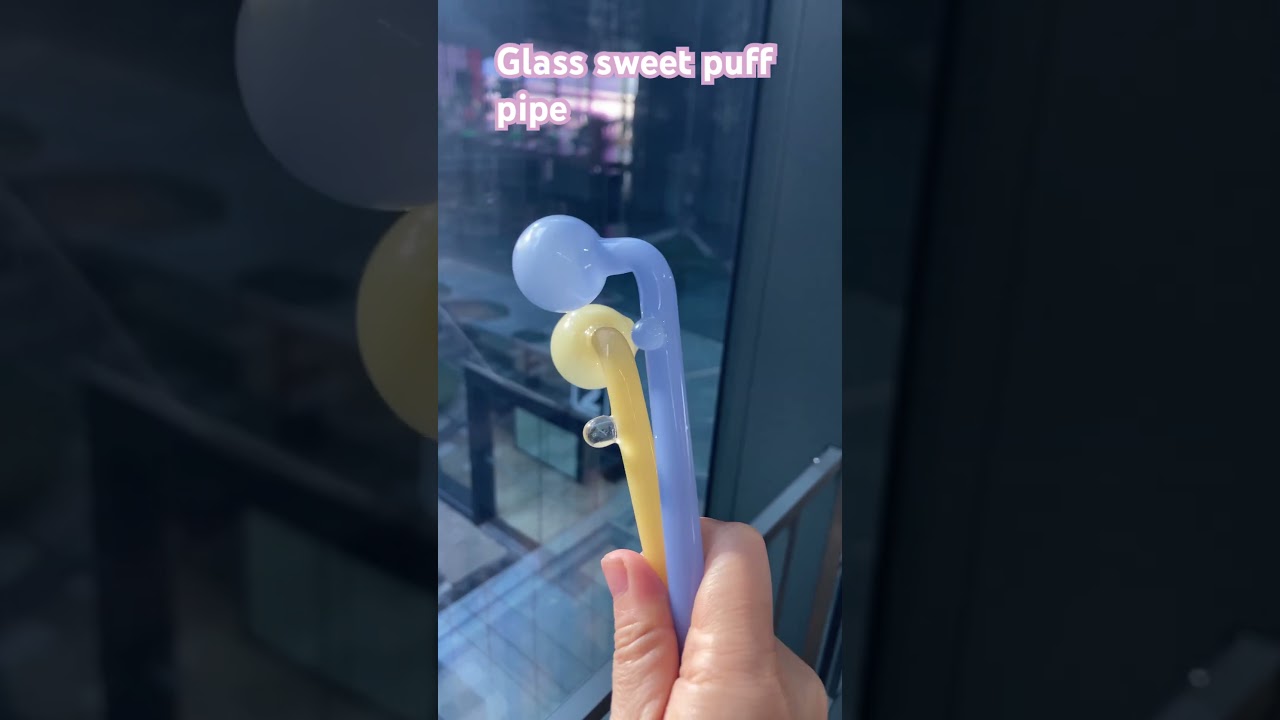 Wholesale glass sweet puff pipe