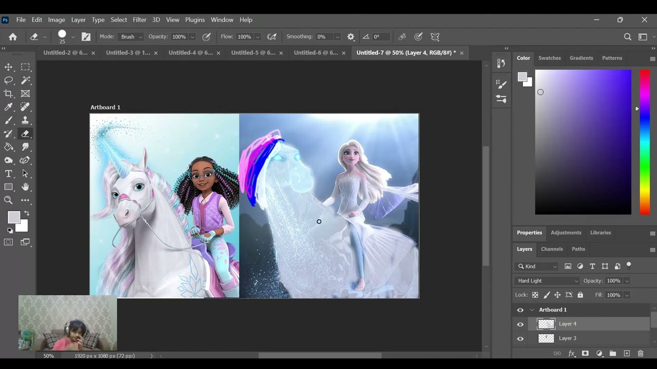 Layla & Glacier! Glowing up Elsa into Unicorn Academy Characters!