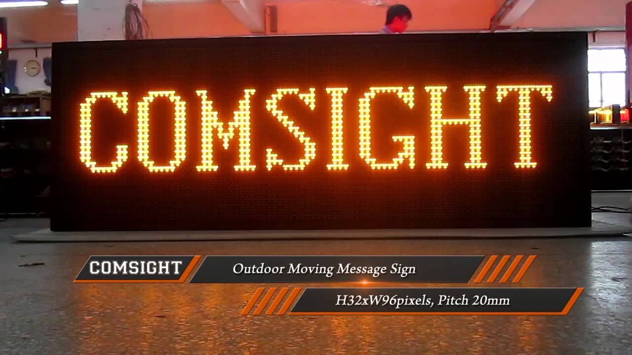 Outdoor LED Moving Message Sign