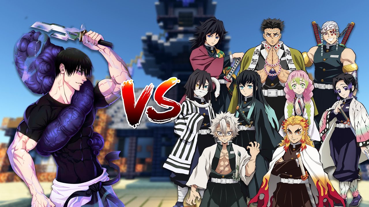 Toji Fushiguro vs All Demon Slayer Hashira!