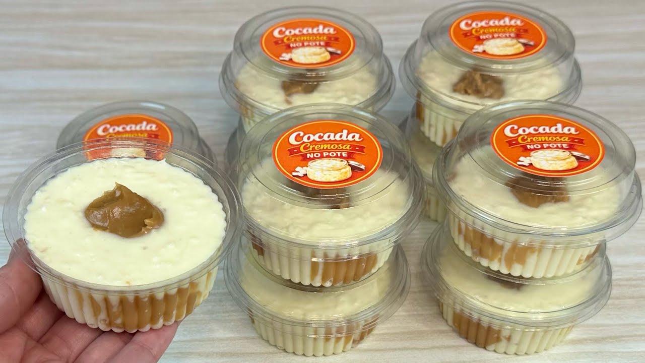 Cocada Cremosa no Pote que dá LUCRO💰FAÇA E VENDA