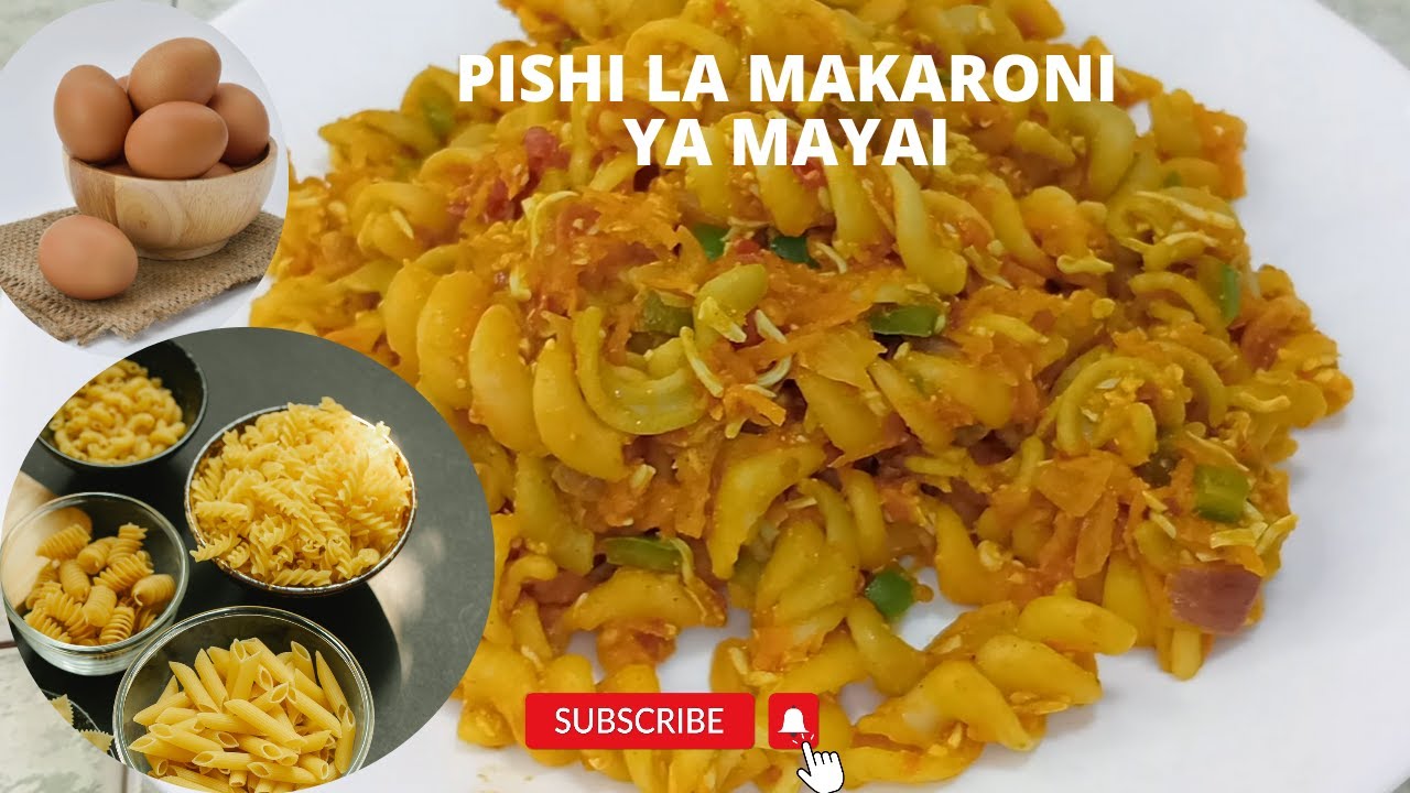 JINSI YA KUPIKA MAKARONI YA MAYAI MATAMU SANA/PISHI LA MACARONI