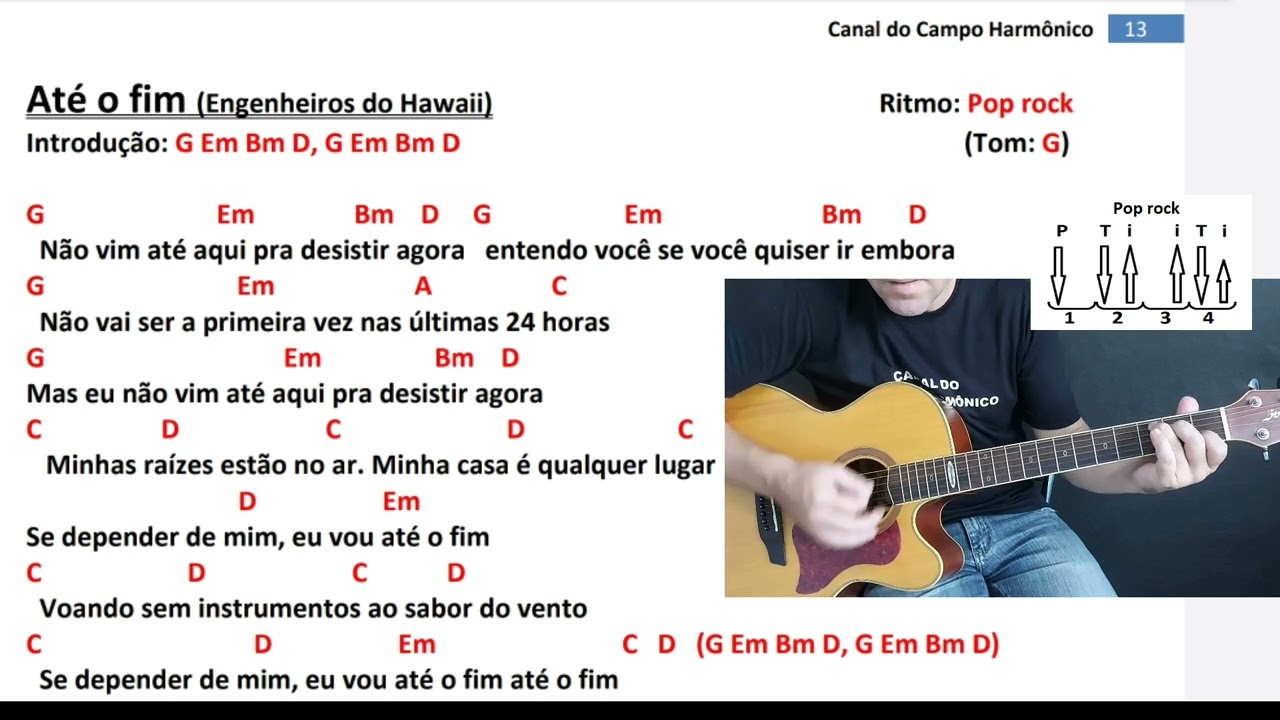 Até o fim - como tocar no violão (engenheiros do hawaii)