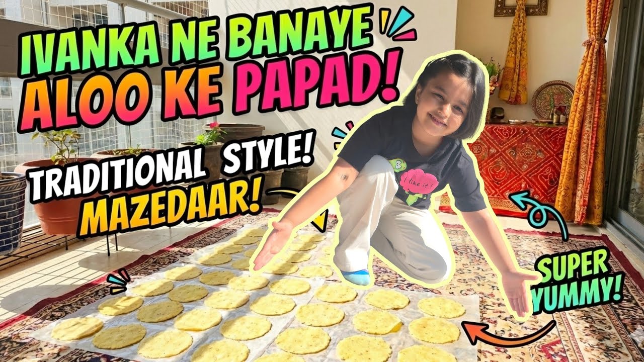 ALOO KE PAPAD KAISE BANAYE🥔| TRADITIONAL & EASY ALOO PAPAD RECIPE with Tips & Tricks | IVANKA'S FAVT
