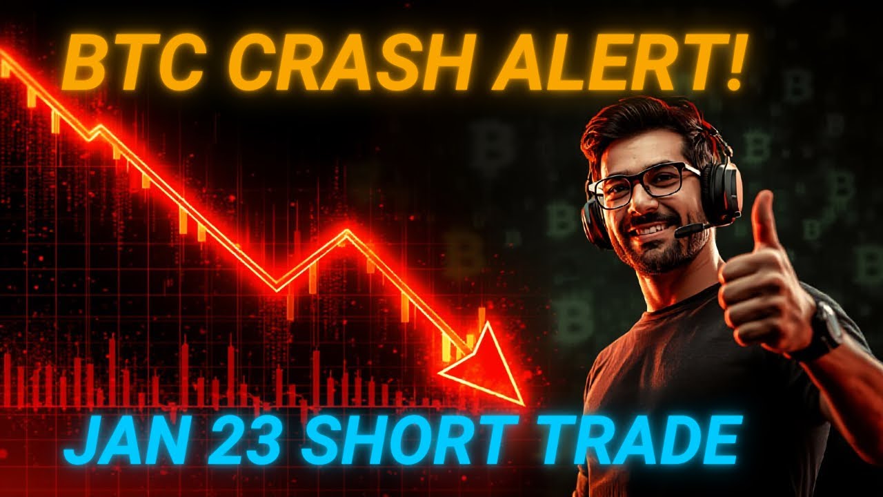Bitcoin Crash Alert! My $BTC Short Trade on Jan 23, 2026 – Live Breakdown