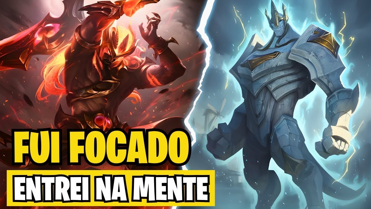 PERDI a LINHA e FUI TÓXICO o JOGO TODO? | TRYNDAMERE vs GALIO