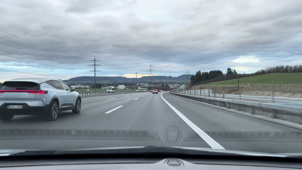 Friday Drive from Lucerne to Zurich 4K. 02.01.2026 - Enjoy and Relax 