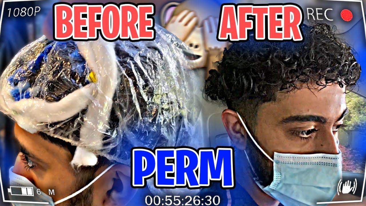 My Friend Got A PERM! | How To Get CURLY HAIR (PERM TUTORIAL) !