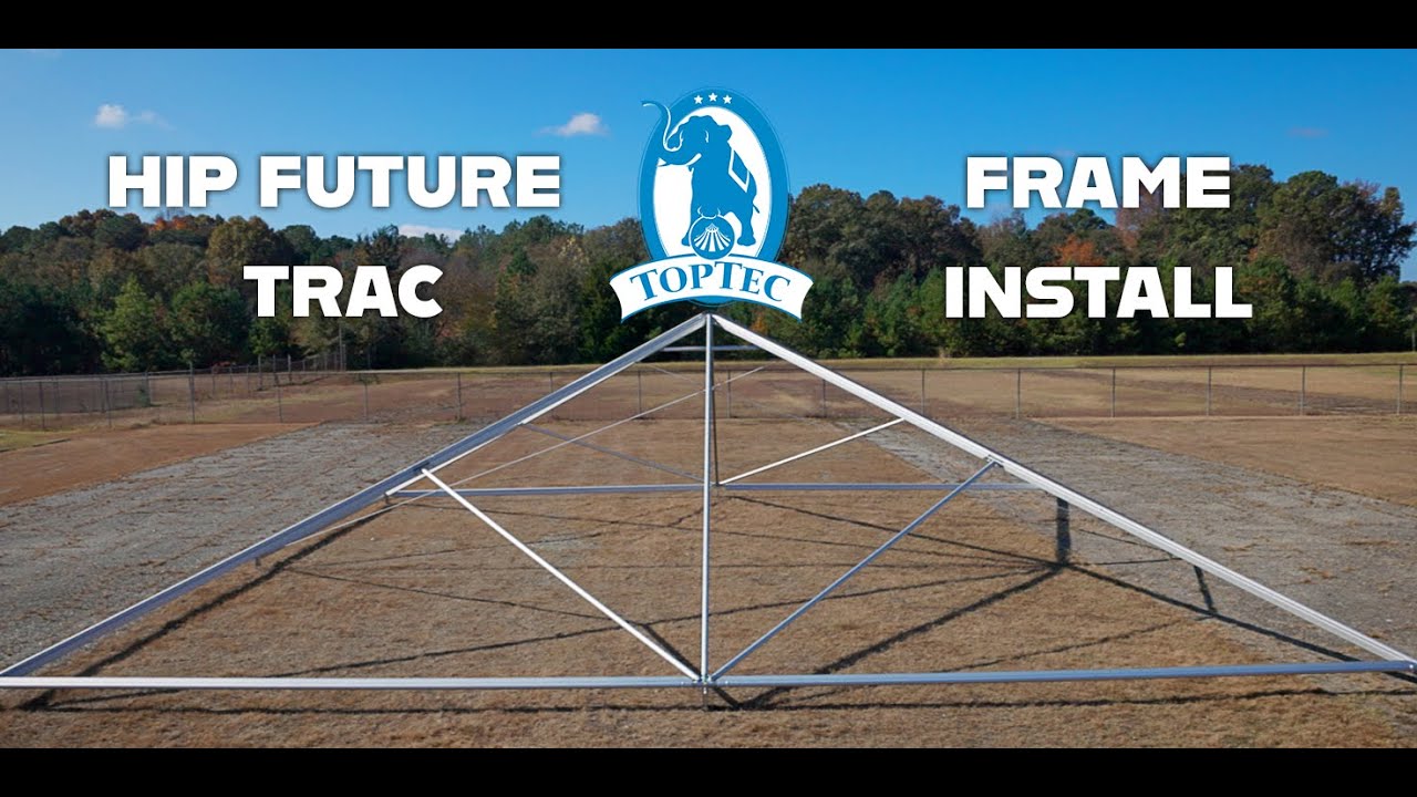 TopTec FutureTrac Hip-End Keder Frame Tent Installation