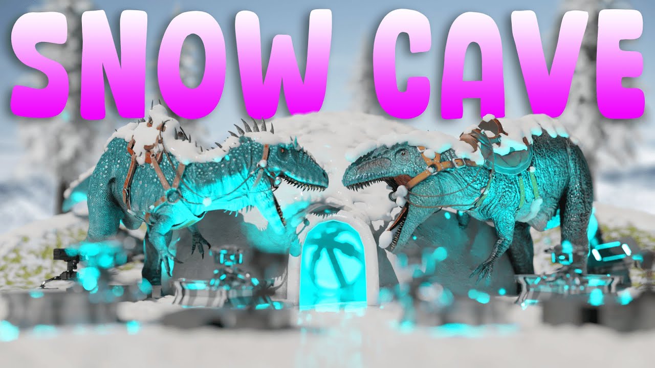 I Lived in a SNOW CAVE for a FULL WIPE - Ark PvP