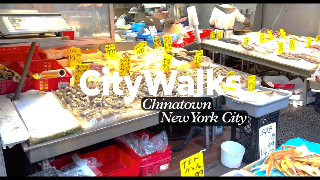 NYC Chinatown Walking Tour | New York City Streets in 4K