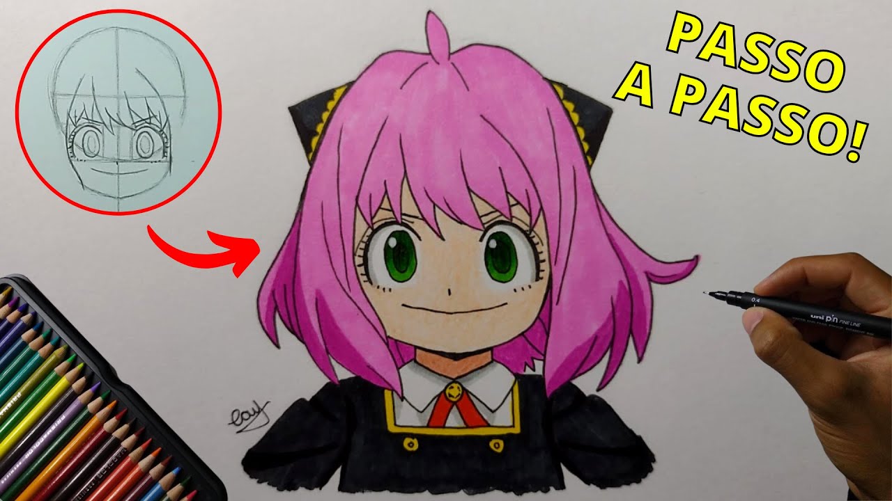 Como desenhar ANYA FORGER (Spy x Family)