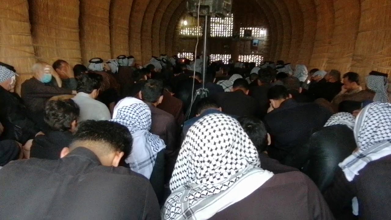 نعي حزين جدآ شيخ قيس الاسدي في مظيف المرحوم حسين محسين ال عطش (1)