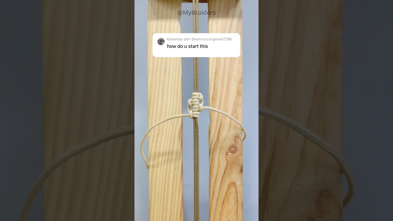 How to Start Vertical Larks Head Knot