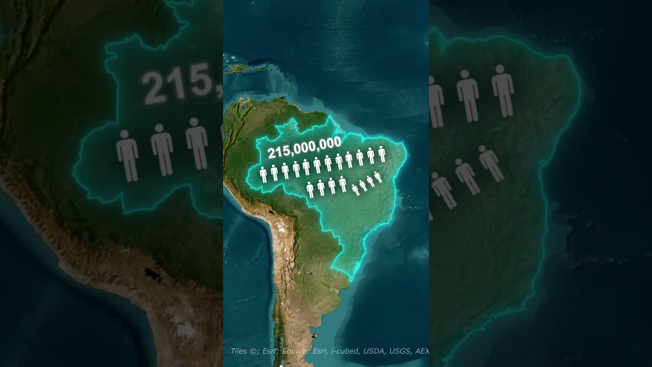 Brazil Is Bigger Than the U.S.?! Mind Blown 🤯 #geography