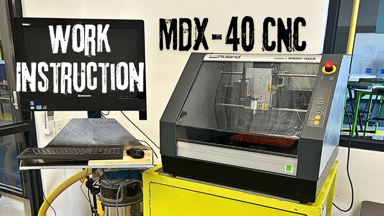 Roland MDX40 Router - How to use CNC - ALD Base