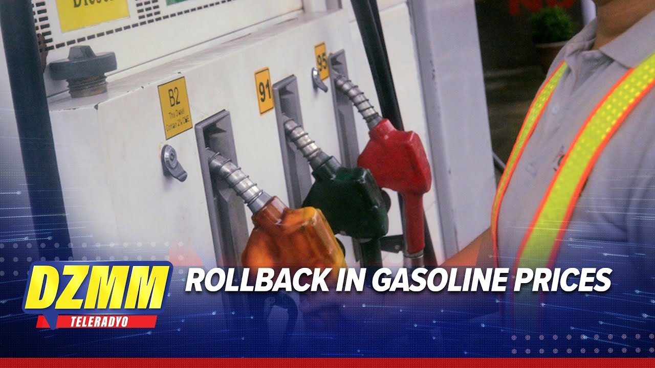 Rollback in gasoline prices expected next week | DZMM Teleradyo